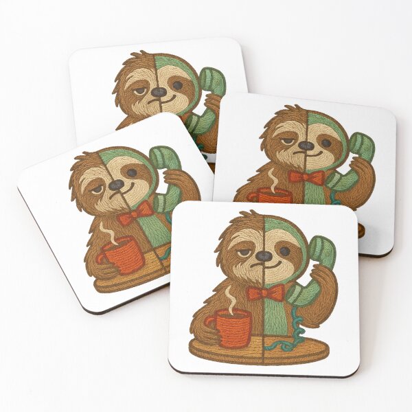 Item preview, Day-to-Night Sloth Glow-Up Patch – Embroidered Transformation designed and sold by #Adulting Central.