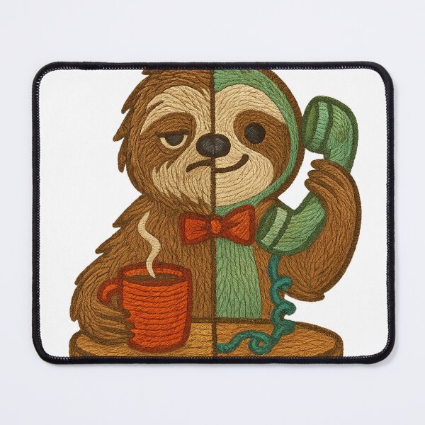 Item preview, Day-to-Night Sloth Glow-Up Patch – Embroidered Transformation designed and sold by #Adulting Central.