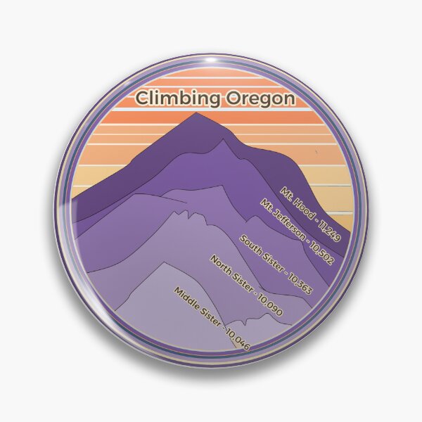 Item preview, Climbing Oregon - Retro Stack - colorway 3 designed and sold by ErynFalasDesign.