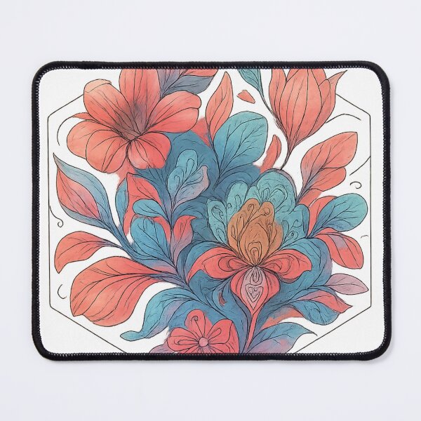 Item preview, Surreal Nature Fusion – AI + Hand-Sketched Hex-Art Design designed and sold by TONSNAP.