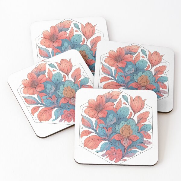 Item preview, Surreal Nature Fusion – AI + Hand-Sketched Hex-Art Design designed and sold by TONSNAP.