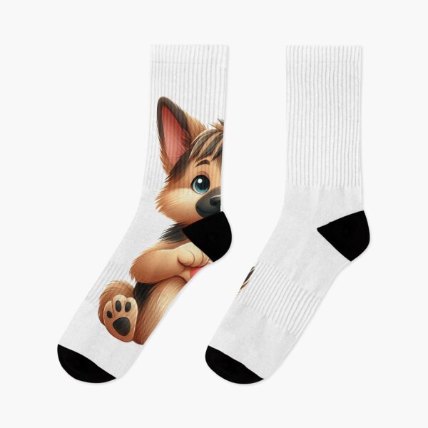 Item preview, Dogs Giving Heart Hand Sign- German Shepherd designed and sold by Eiwaprints.
