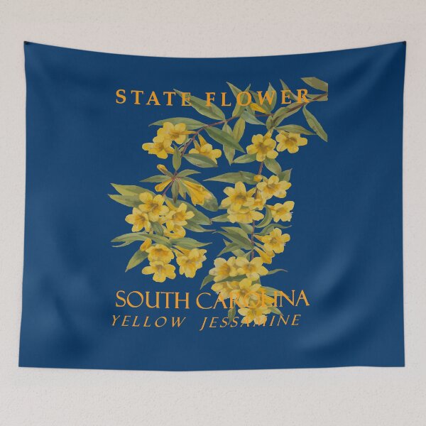 Item preview, South Carolina Territory Flower Yellow Jasmine designed and sold by taiche.