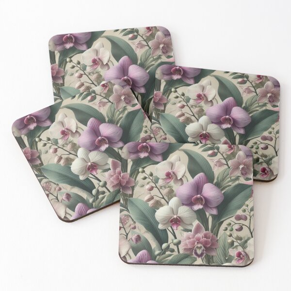 Item preview, Elegant Seamless Orchid Floral Pattern  designed and sold by Silmoyo.