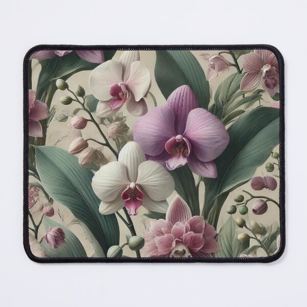 Item preview, Elegant Seamless Orchid Floral Pattern designed and sold by Silmoyo.
