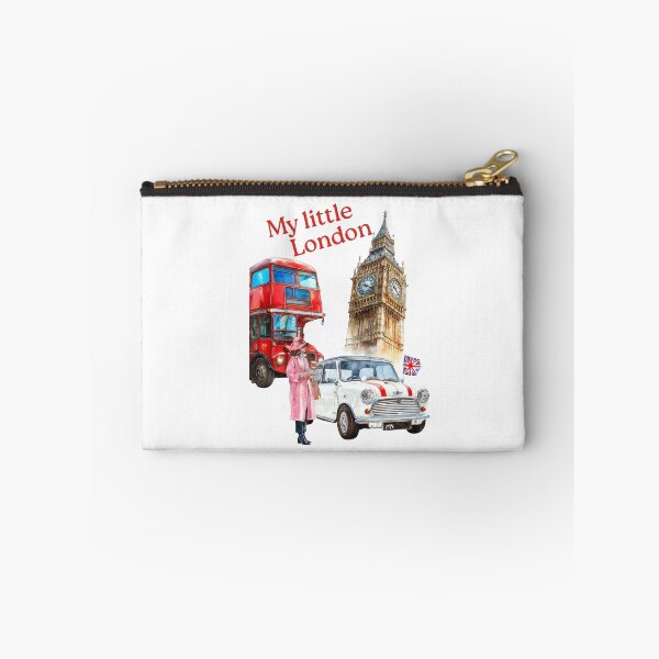 Item preview, My little London, red bus, mini, mini cooper, Union Jack, lady, Big Ben designed and sold by Coolparrotgirl.