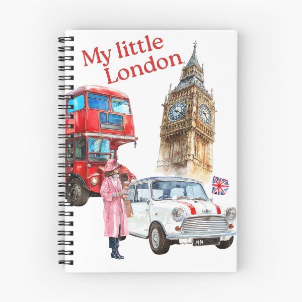 Item preview, My little London, red bus, mini, mini cooper, Union Jack, lady, Big Ben designed and sold by Coolparrotgirl.