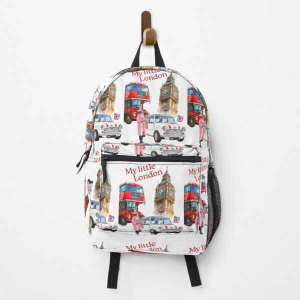 Item preview, My little London, red bus, mini, mini cooper, Union Jack, lady, Big Ben designed and sold by Coolparrotgirl.
