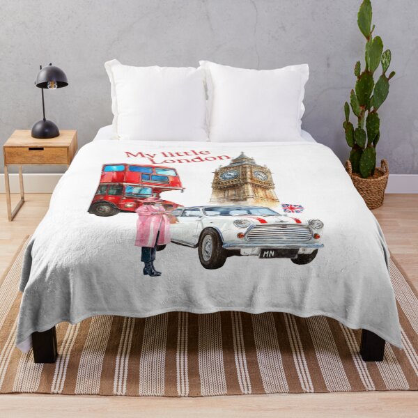 Item preview, My little London, red bus, mini, mini cooper, Union Jack, lady, Big Ben designed and sold by Coolparrotgirl.