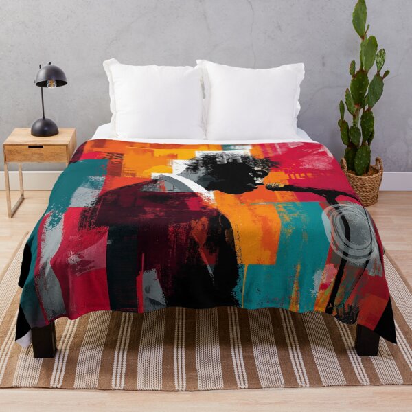 Item preview, Vintage Abstract Music Poster – Singer in Colorful Grunge designed and sold by Coder-T.