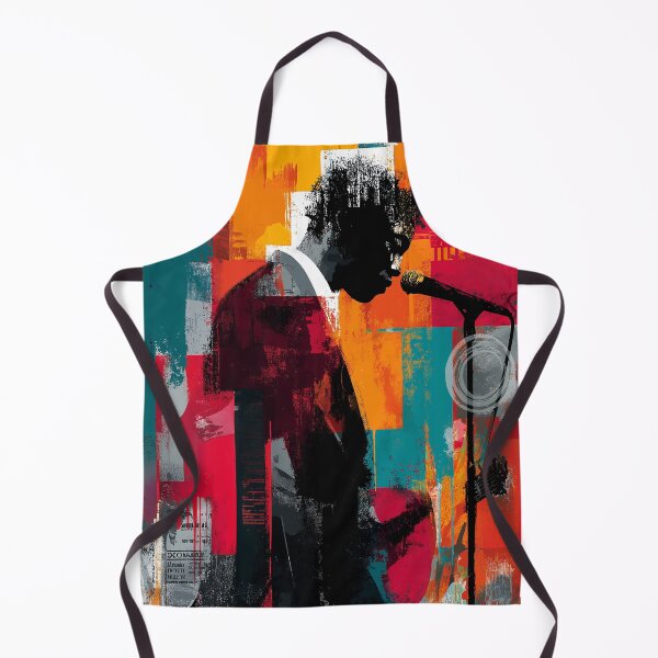 Item preview, Vintage Abstract Music Poster – Singer in Colorful Grunge designed and sold by Coder-T.