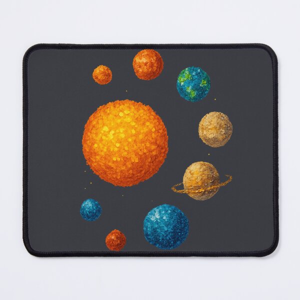 Item preview, Minimalist Solar System – Colorful Pointillist Design designed and sold by NoRestDesigns.