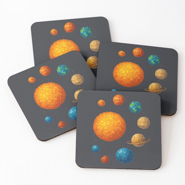 Item preview, Minimalist Solar System – Colorful Pointillist Design designed and sold by NoRestDesigns.