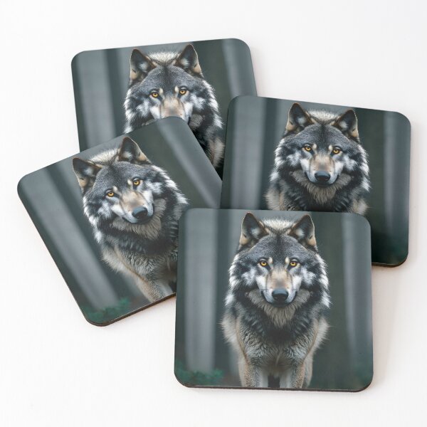 Item preview, Majestic Wolf in Forest Shadows designed and sold by eyeconart.