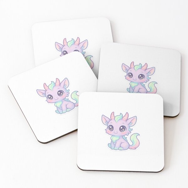Item preview, Kawaii Baby Dragon Stickers – Magical Pastel Dragon Creature designed and sold by ClipVictuumArts.