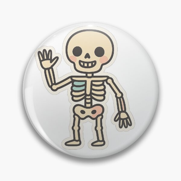 Item preview, Kawaii Skeleton Stickers – Cute Halloween Design designed and sold by ClipVictuumArts.