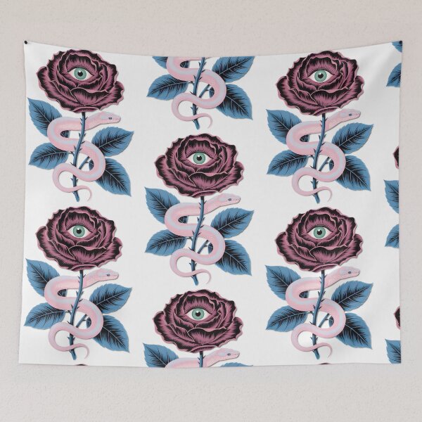 Item preview, Mystic Rose Eye & Serpent | Gothic Floral Vision designed and sold by DanielContrer.