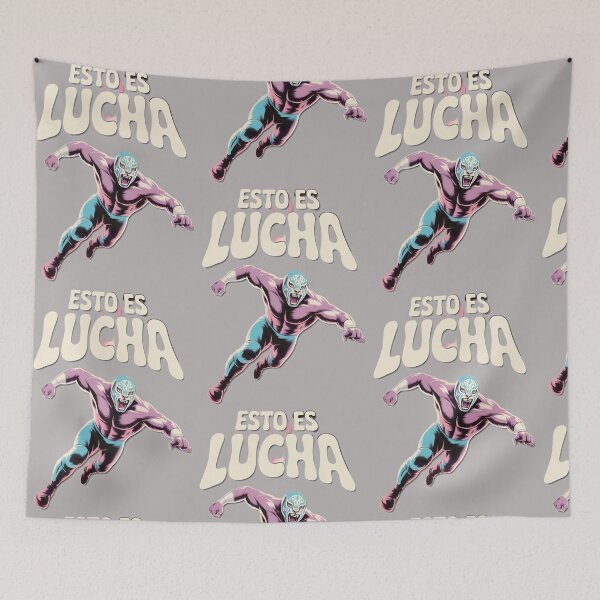 Artikelvorschau, Esto Es Lucha Libre: Dynamische Luchador Masked Wrestler Art entworfen und verkauft von DanielContrer.