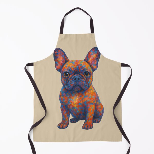 Item preview, Colorful French Bulldog Pointillist Painting designed and sold by NoRestDesigns.