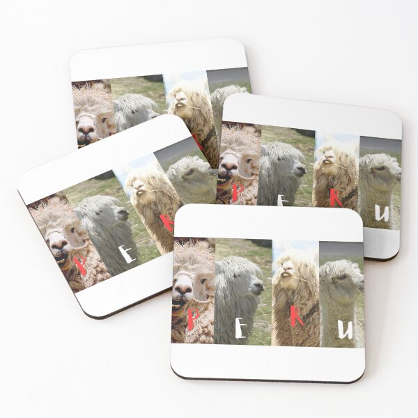 Item preview, Peruvian Llamas with Peru Colors and Letters designed and sold by kimagemiami.