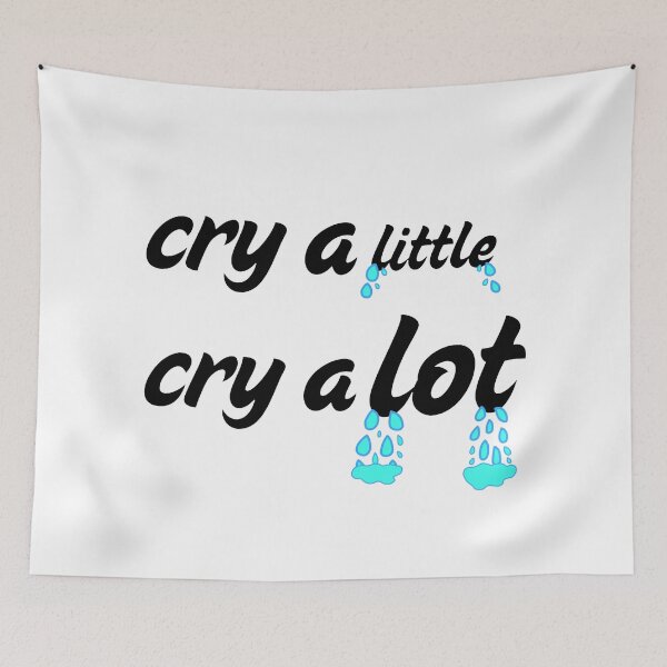 Item preview, Crying Habits Sticker designed and sold by CatCaKeShop.