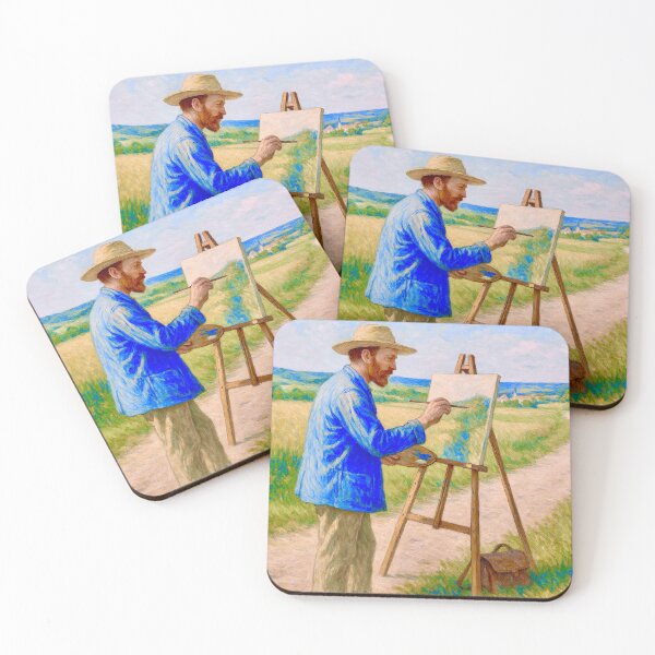 Item preview, Vincent van Gogh painting at the easel designed and sold by Steffani Lehmann.