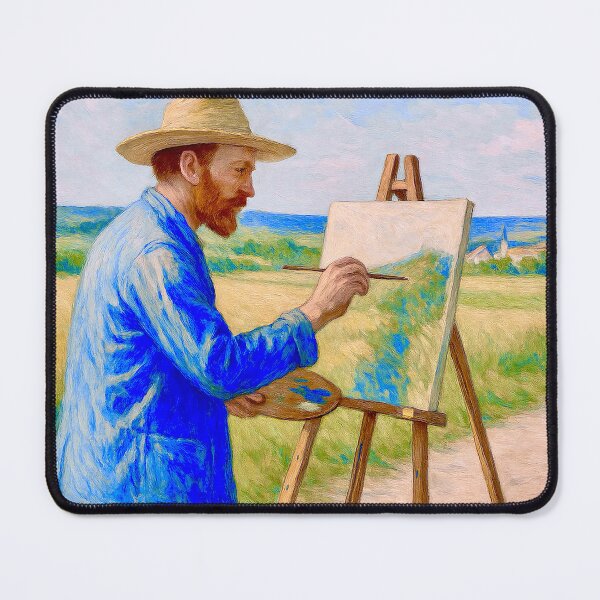 Item preview, Vincent van Gogh painting at the easel designed and sold by Steffani Lehmann.