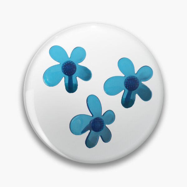 Item preview, Three Blue Transparent Flowers – Tre Fiori Trasparenti Blu – 青い透明な花3つ designed and sold by LenaBlueDesigns.