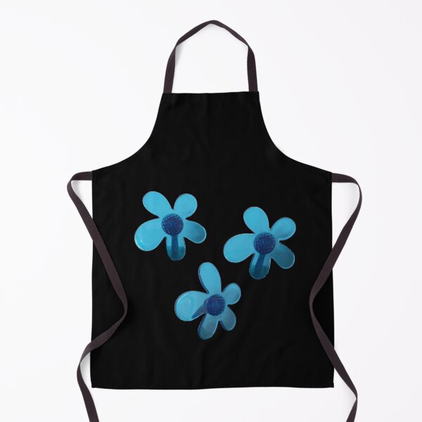 Item preview, Three Blue Transparent Flowers – Tre Fiori Trasparenti Blu – 青い透明な花3つ designed and sold by LenaBlueDesigns.