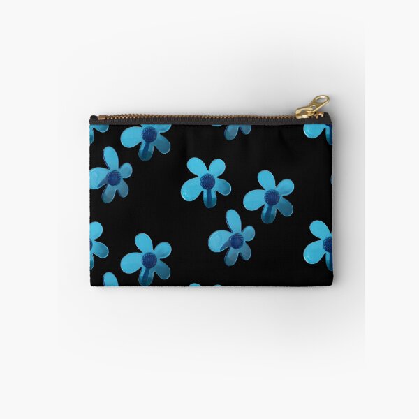 Item preview, Three Blue Transparent Flowers – Tre Fiori Trasparenti Blu – 青い透明な花3つ designed and sold by LenaBlueDesigns.