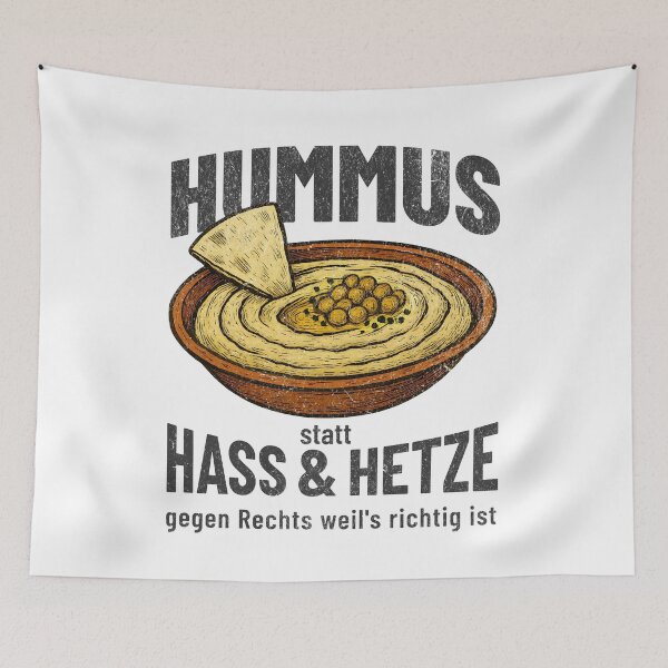 Item preview, HUMMUS instead of HATE & HATE SOMMON – Political statement against the shift to the right designed and sold by VariousGoodies.