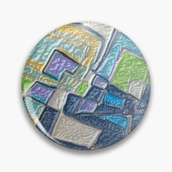 Item preview, Geometric Salad Round Leather Abstract Design designed and sold by SmashingDeals.