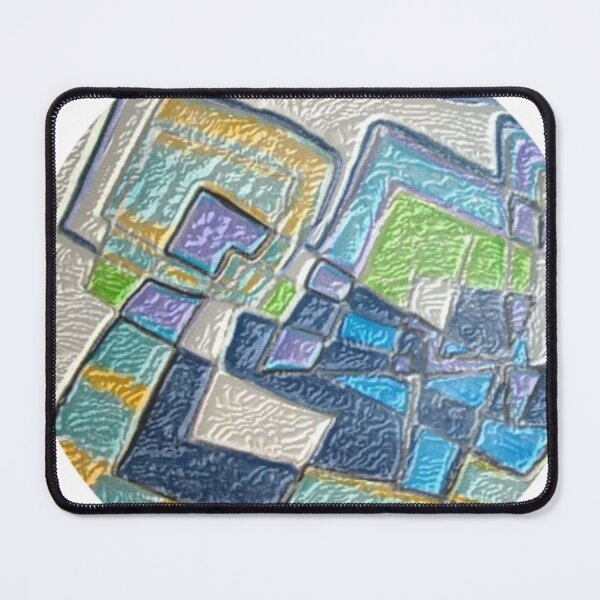 Item preview, Geometric Salad Round Leather Abstract Design designed and sold by SmashingDeals.