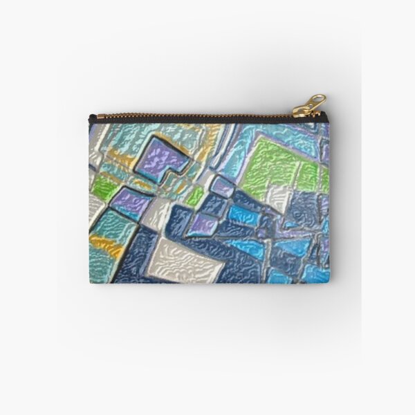Item preview, Geometric Salad Round Leather Abstract Design designed and sold by SmashingDeals.