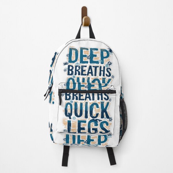 Item preview, Deep Breaths, Quick Legs – Motivational Triathlon Sticker designed and sold by Triathlongram.