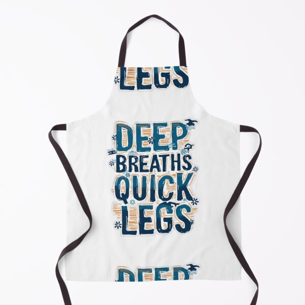 Item preview, Deep Breaths, Quick Legs – Motivational Triathlon Sticker designed and sold by Triathlongram.