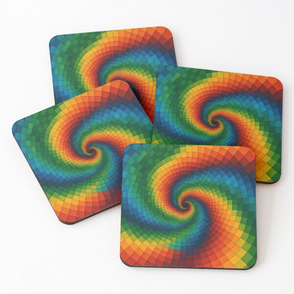 Item preview, Spiral of colored squares designed and sold by Sigtrix.