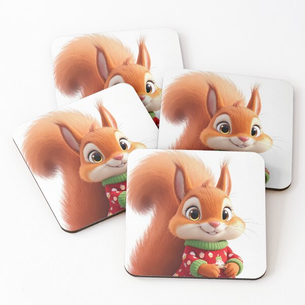 Item preview, Cute Christmas Squirrel Nibbles in Festive Sweater designed and sold by acceleratorhams.