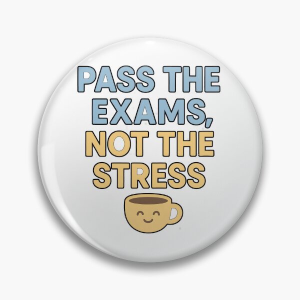 Item preview, Pass the Exams, Not the Stress – Positive Student Quote designed and sold by JokesterTV777.