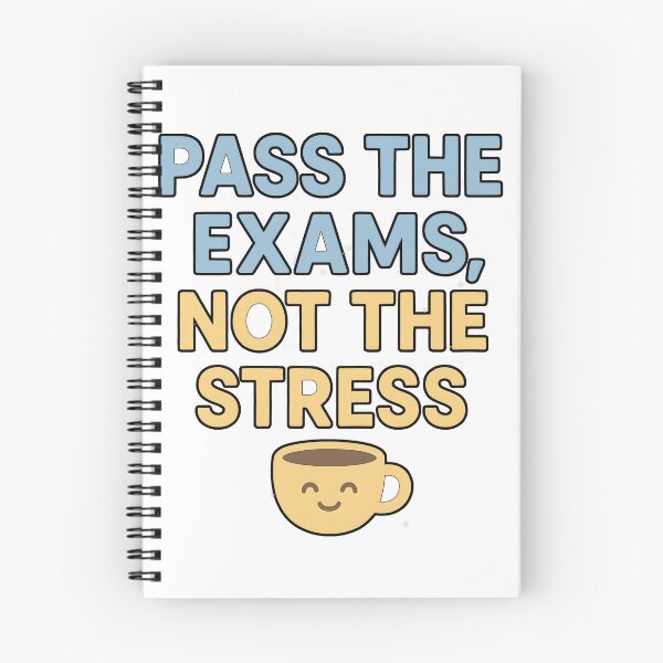 Item preview, Pass the Exams, Not the Stress – Positive Student Quote designed and sold by JokesterTV777.