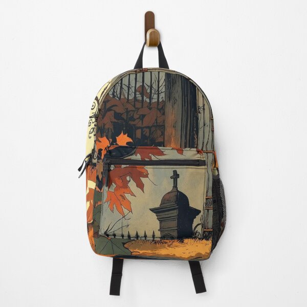 Item preview, Pumpkin Graveyard Gates – Rustic Halloween Charm designed and sold by Deezyned.
