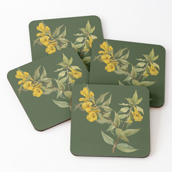 Item preview, Yellow Jessamine Vintage Botanical Vector Illustration designed and sold by taiche.