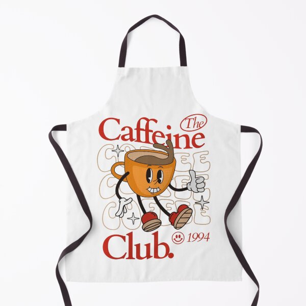 Item preview, The Caffeine Club — Retro Cartoon Coffee Cup Tee designed and sold by Crowniex.