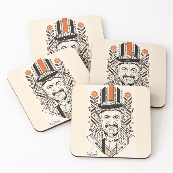 Item preview, Pop Art Portrait of Yasser Arafat Tatreez / 10 designed and sold by Zaytounco.
