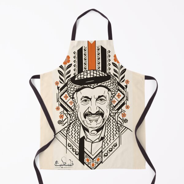 Item preview, Pop Art Portrait of Yasser Arafat Tatreez / 10 designed and sold by Zaytounco.