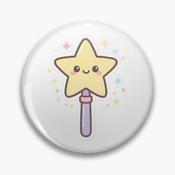 Artikelvorschau, Kawaii Zauberstab Sticker – Magischer Sternstab entworfen und verkauft von ClipVictuumArts.