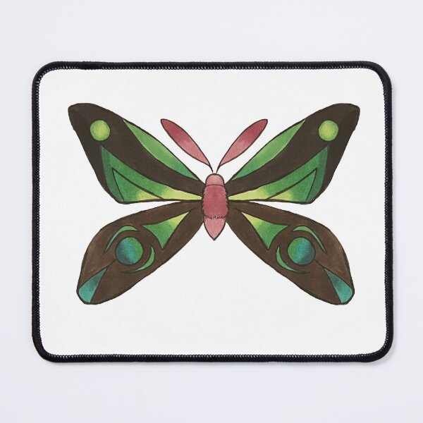 Item preview, Brown and Teal Moth designed and sold by fern.prints.