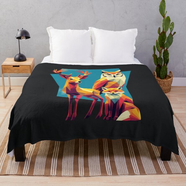 Item preview, Geometric Fox Polygonal Art designed and sold by Zakrytos ★★★★★.