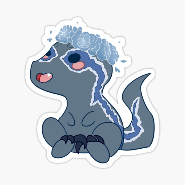Item preview, Bleu Meilleur Chibi Dino Raptor designed and sold by kelsmister.