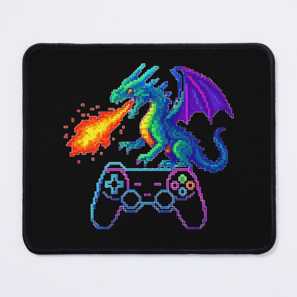 Item preview, Retro Pixel Art Dragon – Gaming Fire Design designed and sold by RespawnArt 95.